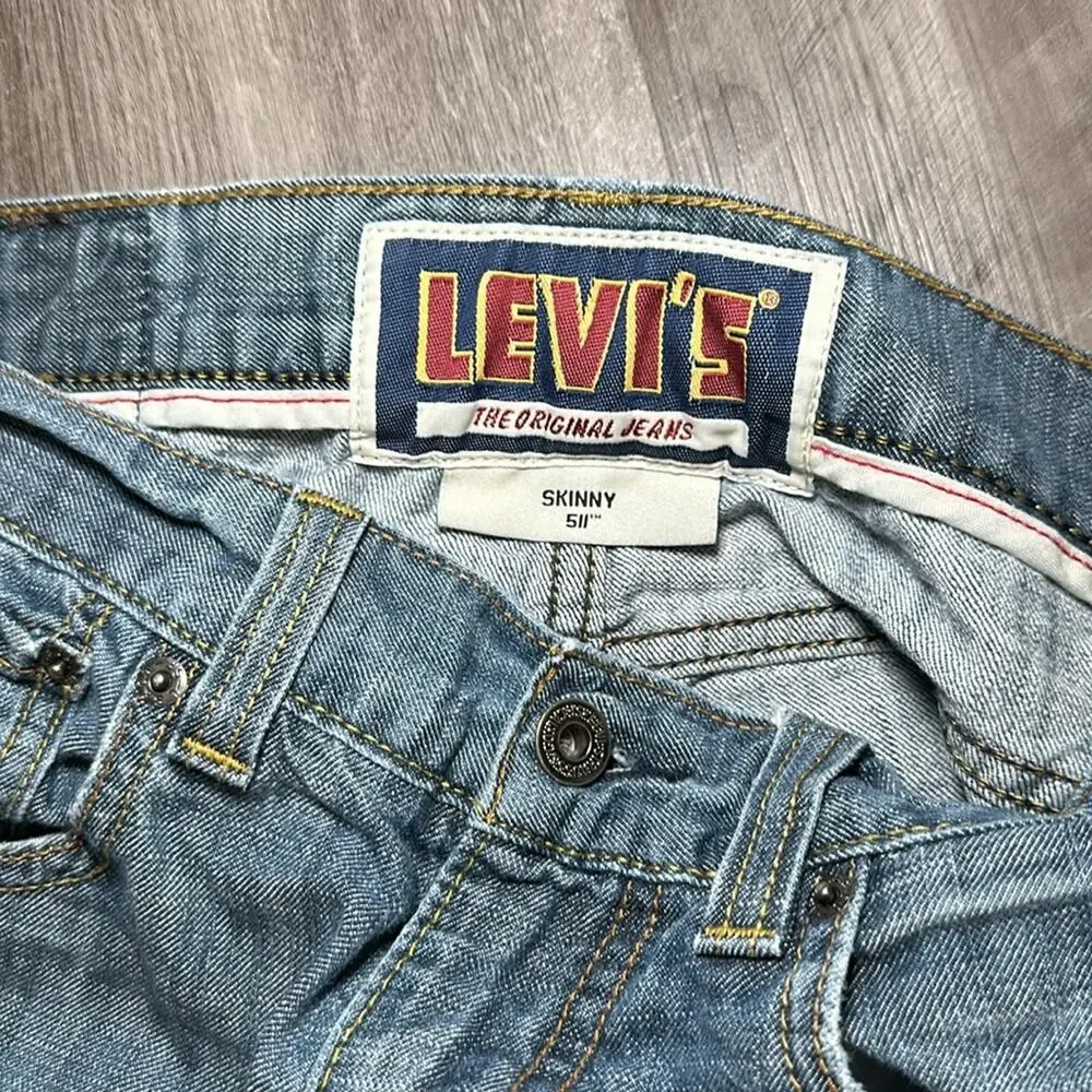 Levi’s 511 Distressed Skinny Jeans - 32x32